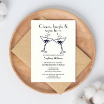 Moderne Cheers lacht Tears Cocktail Rentirement