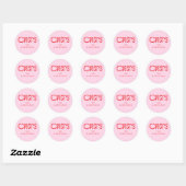 Moderne Cheers Personalisiert Runder Aufkleber (Blatt)
