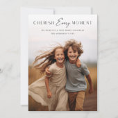 Moderne Chera jeden Augenblick Kinder Weihnachten Karte (Vorderseite)