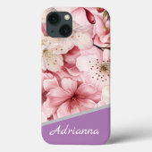 Moderne Cherry-Blossom-Blume Case-Mate iPhone Hülle (Rückseite)