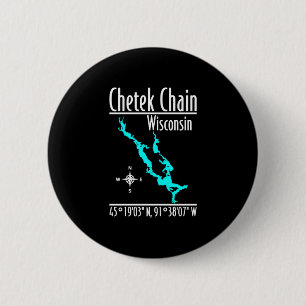 Moderne Chetek-Seenkette - Wisconsin Button