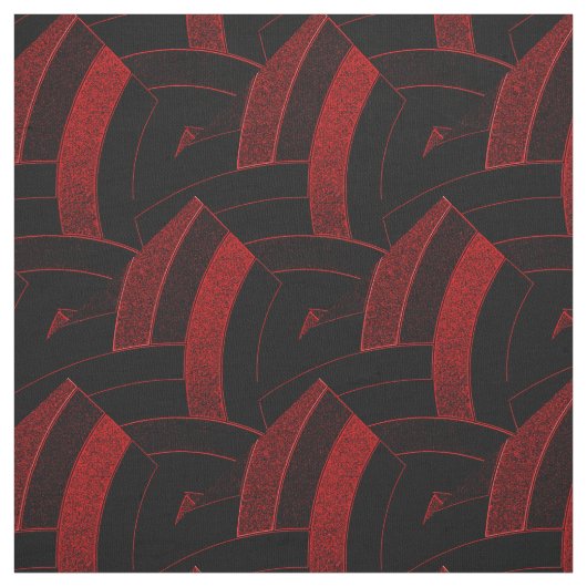 Moderne Chevronen aus schwarz/rot-schick Stoff (Muster)