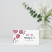 Moderne Chic Blumen Wasserfarbe Visitenkarte (Stehend Vorderseite)