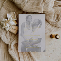 Moderne Chic Calligraphy Einfaches Foto Wedding Go