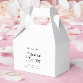 Moderne Chic - Danke für das Probedinner Geschenkschachtel