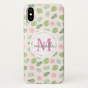 Moderne Chic Floral Monogram Case-Mate iPhone Hülle