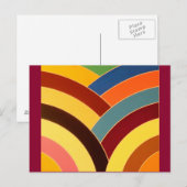 moderne, chic gebogene Chevronen Postkarte (Vorne/Hinten)