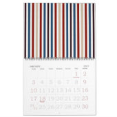Moderne Chic gestreift Kalender (Jan 2027)
