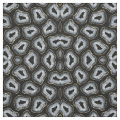 Moderne Chic Gold Schwarz-weiß Agate Geode Stones Stoff (Muster)