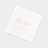 Moderne Chic-Hochzeit Servietten Mit Folie (Links)