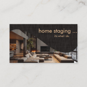 Moderne Chic Home-Staging Visitenkarte
