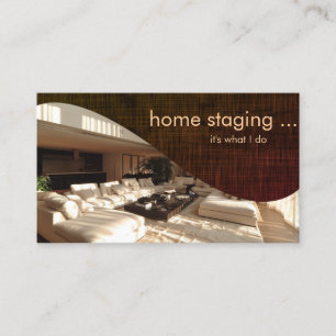 Moderne Chic Home-Staging Visitenkarte