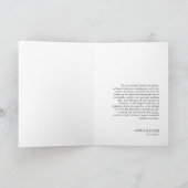 Moderne Chic Monogramm Foto-Hochzeit Dankeskarte (Innenseite)