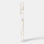 Moderne Chic Monogramm Marmor-Optik Custom Case-Mate iPhone Hülle (Rückseite / Links)