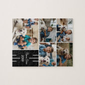 Moderne Chic Pet FotoCollage Puzzle (Horizontal)