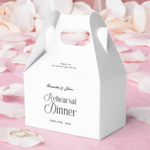 Moderne Chic Probeessen-Dankeschön Geschenkschachtel