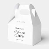 Moderne Chic Probeessen-Dankeschön Geschenkschachtel (Rückseite)