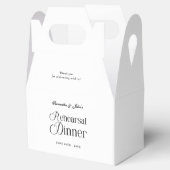 Moderne Chic Probeessen-Dankeschön Geschenkschachtel (Geöffnet)