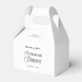 Moderne Chic Probeessen-Dankeschön Geschenkschachtel (Vorderseite)