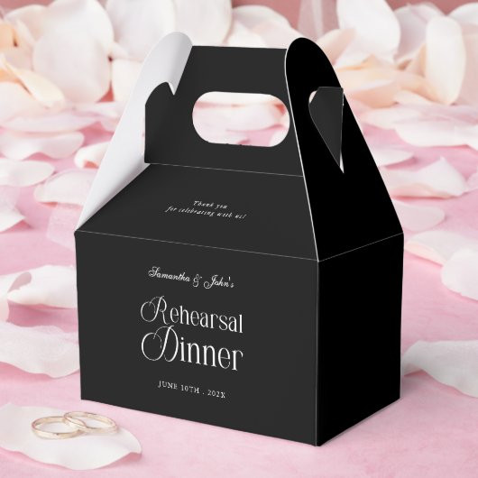 Moderne Chic Probeessen-Dankeschön Geschenkschachtel (Hochzeit)