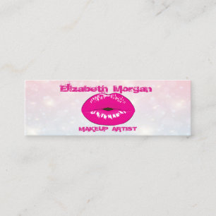 Moderne Chic Professionell, Lippen, Bokeh Mini Visitenkarte