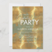 Moderne Chic Sage Green and Gold Graduation Party Einladung (Vorderseite)