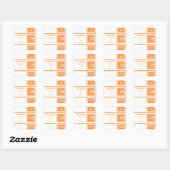 Moderne Chic Squares Save the Date Stickers (Blatt)
