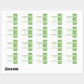 Moderne Chic Squares Save the Date Stickers (Blatt)