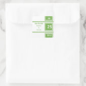 Moderne Chic Squares Save the Date Stickers (Tasche)
