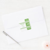 Moderne Chic Squares Save the Date Stickers (Umschlag)