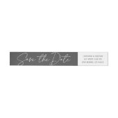 Moderne Chic Statement Save the Date Rücksendeadre (Person)