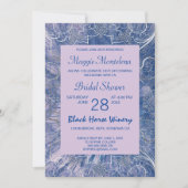 Moderne Chic Textured Bridal Dusche Einladung (Vorderseite)