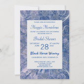 Moderne Chic Textured Bridal Dusche Einladung (Vorderseite)