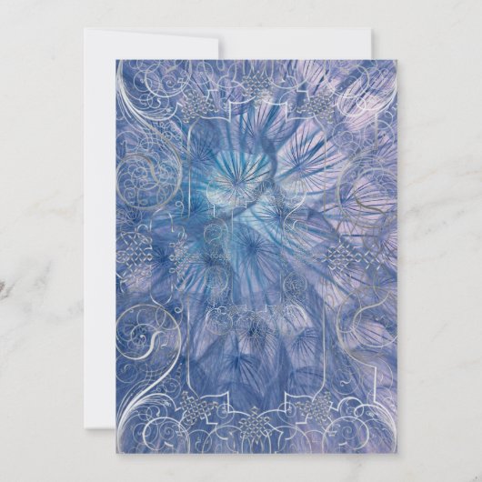 Moderne Chic Textured Bridal Dusche Einladung (Rückseite)