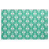 Moderne chic texturierte grüne Kat-Stammmuster Stoff (Yard (91,4 cm))