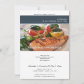 MODERNE CHIC TRENDY FOTO WORKSHOP EVITUATION EINLADUNG (Vorderseite)