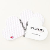 Moderne Chic Typografie Script Light Pink Feminine Notizblock (Innenseite)