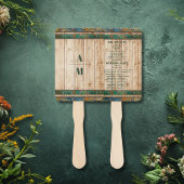 Moderne Chic Vineyard Wedding Fächer