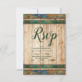 Moderne Chic Vineyard Wedding RSVP Karte (Vorderseite)