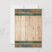 Moderne Chic Vineyard Wedding RSVP Karte (Rückseite)