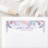 Moderne Chic Watercolor Blue Hydrangeas Floral (Insitu)