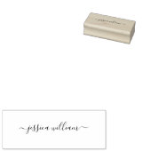 Moderne Chic Watercolor Blue Hydrangeas Floral Gummistempel (Stempel)