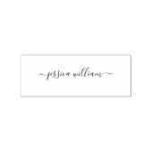 Moderne Chic Watercolor Blue Hydrangeas Floral Gummistempel (Prägung)