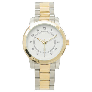 Moderne Chic Zeitgenössische Zweifarbig Herren  Armbanduhr