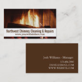 Moderne Chimney-Reinigung und Reparatur Visitenkarte (Vorne/Hinten)