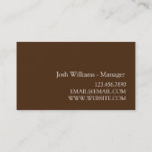 Moderne Chimney-Reinigung und Reparatur Visitenkarte (Rückseite)