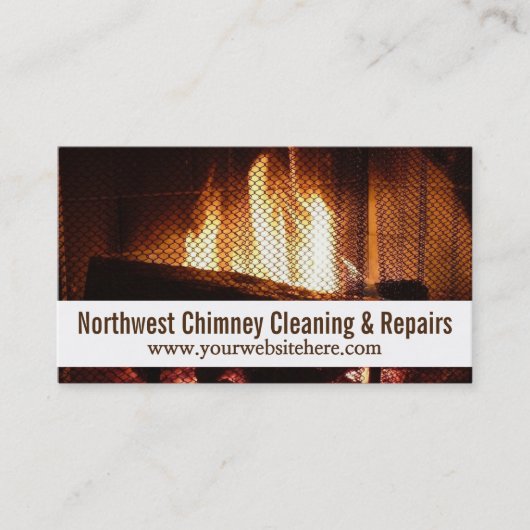 Moderne Chimney-Reinigung und Reparatur Visitenkarte (Vorderseite)