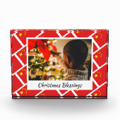 Moderne CHINA FLAG Weihnachtszucht Fotoblock (Vorderseite)