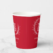 Moderne chinesische Doppelfröhlichkeit Hochzeitspa Pappbecher (Rechts)