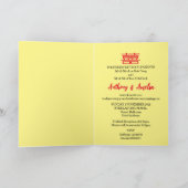 Moderne chinesische Einladungskarte für Hochzeiten (Innenseite)